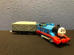 2009 Thomas & Friends #1 Blue Talking Trackmaster Train Engine W/ Coal Tender. Fixed Price $10.99.