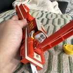 Fisher-price Geotrax Thomas & Friends Crane Car Red/gray Yellow Hook Rocky. Fixed Price $60.00.