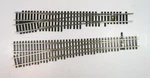(2) Ho Gauge Nickel Silver Code 100 Switches (lot 6917). Fixed Price $25.00.
