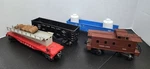 Vintage 1960S Lionel Train Cars 6343 6162 6017 & Lehigh Valley. Fixed Price $19.00.