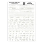 Woodland Scenics Dry Transfer Decals MG740 45 Usa Gothic White. Fixed Price $8.79.