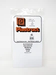 Plastruct 91107 White Styrene Sheets Plastic 0.100" 2.5MM 7" X 12" SSS-110. Fixed Price $12.60.