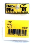 Hob-bits H896 0-80 Miniture Tap. Fixed Price $8.48.