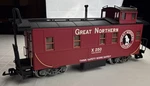 Lgb 45790 Scale Steel Wheel Red Caboose Great Northern X-250. Fixed Price $100.00.