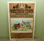 Ahm Western Town Ministructures Ho 1/87 Scale Paper Buildings Jail Church 5680D. Fixed Price $14.90.
