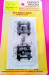 Ho Scale Kadee #551 Arch Bar Self Centering Trucks W/33" Ribbed Back Wheels. Fixed Price $12.00.