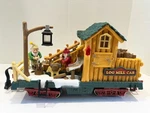 New Bright Dillard's Trimmings Train Accessory Car Log Mill Scale + 2 Tracks. Fixed Price $44.95.