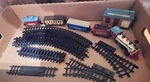 Vintage -new Bright Wonderful Life Bedford Falls Express Train Set # 171L /174. Fixed Price $85.00.