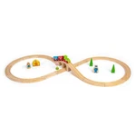 Bigjigs - Figure Eight Magnetic Wooden Toy Train Set (BJT012). Fixed Price $67.61.