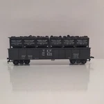 Mantua Texas Pacific T&p 41' Gondola 17839 W/ Mp Mini Hoppers. Fixed Price $11.95.