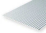 Evergreen Scale Models 4528 Corrugated Sheet Styrene .080" Spacing. Fixed Price $6.99.