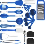 35PCS Blue Nylon Stainless Silicone Cooking Utensils Kitchen Tool Set Non-stick. Fixed Price $45.00.
