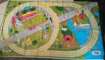 1994 Lionel Thomas The Tank Engine Play Mat 55"X89" Scale Vintage Britt Allcro. Fixed Price $20.00.