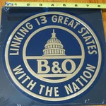 Microscale Metal #10020 B&o Baltimore Ohio (die Cut, Embossed Sign). Fixed Price $12.35.