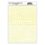 Woodland Scenics Dry Transfer Decals MG754 Stencil & Block Roman Yellow. Fixed Price $8.79.