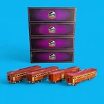 Mth 10-1175 Std Standard Gauge Ives Transition Series Passenger Car Set Of 4. Fixed Price $649.99.