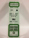 Evergreen 120 .020" X 14" Styrene Strips (10) New Free Shipping. Fixed Price $9.99.