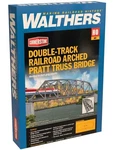 Walthers Ho Scale Double Track Railroad Arched Pratt Truss Bridge Kit 933-4522. Fixed Price $61.92.