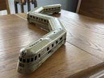 American Flyer Prewar #9900 Burlington Zephyr Articulated Train Set Untested. Fixed Price $249.60.