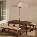 Kidkraft Outdoor Table And Bench Set In Espresso. Fixed Price $278.99.