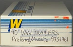 Ho Walthers #933-1461 40' Van Trailers Preferred/availco 2 Pack Kit. Fixed Price $18.40.