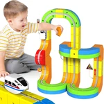 69PCS Electric Train Set 3D Racing Track Stem Toy For Kids 3-10 Years. Fixed Price $111.99.