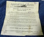 Original American Flyer M3213 Instructions For Installing 769A Revolving Beacon. Fixed Price $11.99.