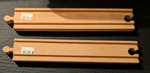 Lot Of Vintage Melissa And Doug Wooden Railway 8 1/2 " Straight Train Tracks. Fixed Price $18.00.