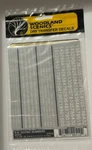 Woodland Scenics Dry Transfer Decals DT507 R.r. Gothic New. Fixed Price $11.00.