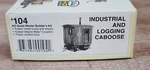 Kadee Quality Products 380-104 Railroad Logging Caboose Kit -- Undecorated. Fixed Price $29.95.