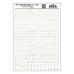 Woodland Scenics White Dry Transfer Alphabet & Numbers Condensed Railroad MG719. Fixed Price $9.98.