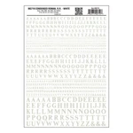 Woodland Scenics Dry Transfer Decals MG719 Condensed Roman R.r. White New. Fixed Price $8.79.