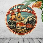 Lionel Trains Catalog Cover Industrial Wall Art 8X8 Round Metal Sign. Fixed Price $10.00.