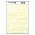 Woodland Scenics Dry Transfer Decals MG742 45 Usa Gothic Yellow. Fixed Price $8.79.