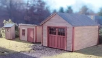 Laser - Art Branchline Outbuildings Garage, Garden Shed & Outhouse Kit #635. Fixed Price $24.49.