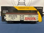K-line Peacock #2573 Wood-sided Reefer Car K742-8012. Fixed Price $59.99.