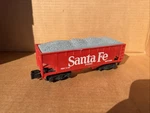 American Flyer Gauge Santa Fe Hopper W/ Coal #24225. Fixed Price $21.95.