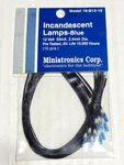 Miniatronics Incandescent Blue Lamps 18-B12-10 12V 50MA 2.4 Mm Dia Pieces Nip. Fixed Price $15.95.