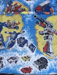 Vibrant Vintage 1984 Hasbro Transformers Bed Sheet Flat Only. Fixed Price $21.00.