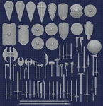 Action Figure - Fantasy Weapon Collection 1:18, 1:12, 1:10 Scales. Fixed Price $10.00.