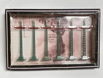 + Mth Standard Or Gauge Tinplate No. 71 Telegraph Post Set Peacock & Red *st. Fixed Price $99.99.