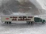 Tonkin Trucks Stuff 1:87 Ho Scale Peterbilt 389 Green W/ 53' Dryvan Trailer.... Fixed Price $59.00.