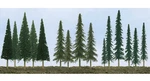 Jtt Evergreen Tree Bulk Pack 2-1/2 To 6IN 6.4 15.2CM PKG(45) 05 92117. Fixed Price $63.98.