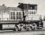 Union Pacific Railroad Up #1360 MP15DC Electromotive Train Photo Topeka Ks 1988. Fixed Price $7.49.