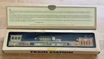 Schyylling Tin Mechanical Toy-train Station Box Nib Wind Up Clockwork. Fixed Price $45.00.