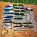 Galoob Micro Machines Train Set Lot With Tracks *good Used Condition*. Fixed Price $69.99.