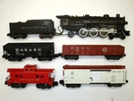 American Flyer Set 283 Cnw Locomotive & Tender + 4 Cars Lot 5-S91. Fixed Price $79.99.