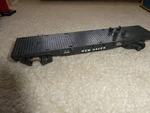 Vintage Scale American Flyer New Haven 24566 Flat Car W/ Pikemaster. Fixed Price $17.00.
