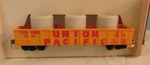Vintage Ho Scale Trains Model Tyco Union Pacicfic 2923 W/pipes Yellow Car W/box. Fixed Price $22.00.
