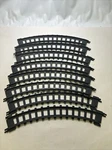 8 Vintage Polyfect Toys Silver Express Train Replacement Curved Track Segments. Fixed Price $18.00.